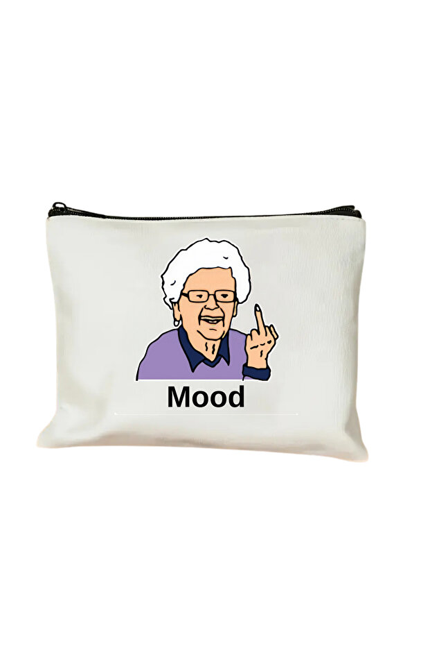 Grandma Mood Canvas Makeup Bag Organizer