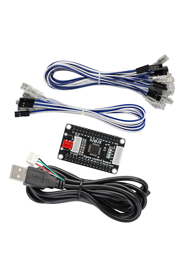 with 4.8mm DIY Zero Delay Arcade USB Encoder Board, Support PC, PS3 Raspberry Pi, Android, Hitbox wi - 1
