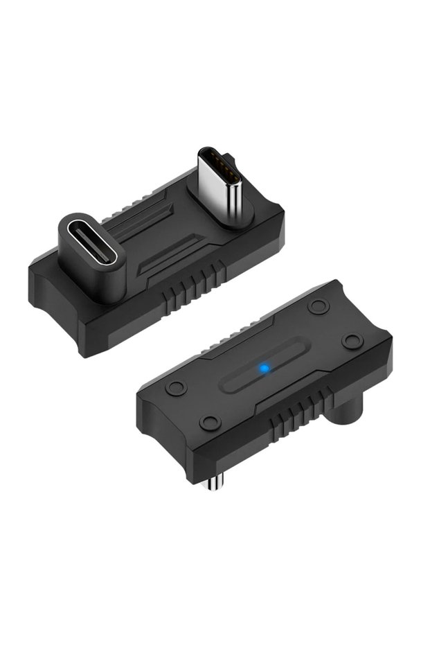 APWIKOGER PD 100W 1PCS 140W Fit for Steam Deck 2-in-1 Extension Connector Right Angle Type-C USB C A