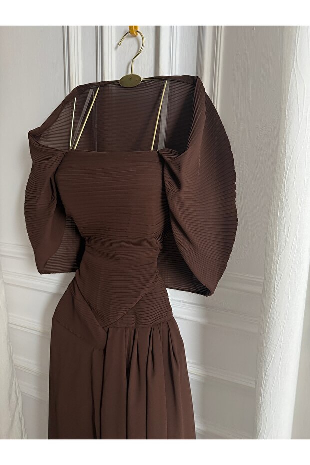 فستان سهرة بني - 1