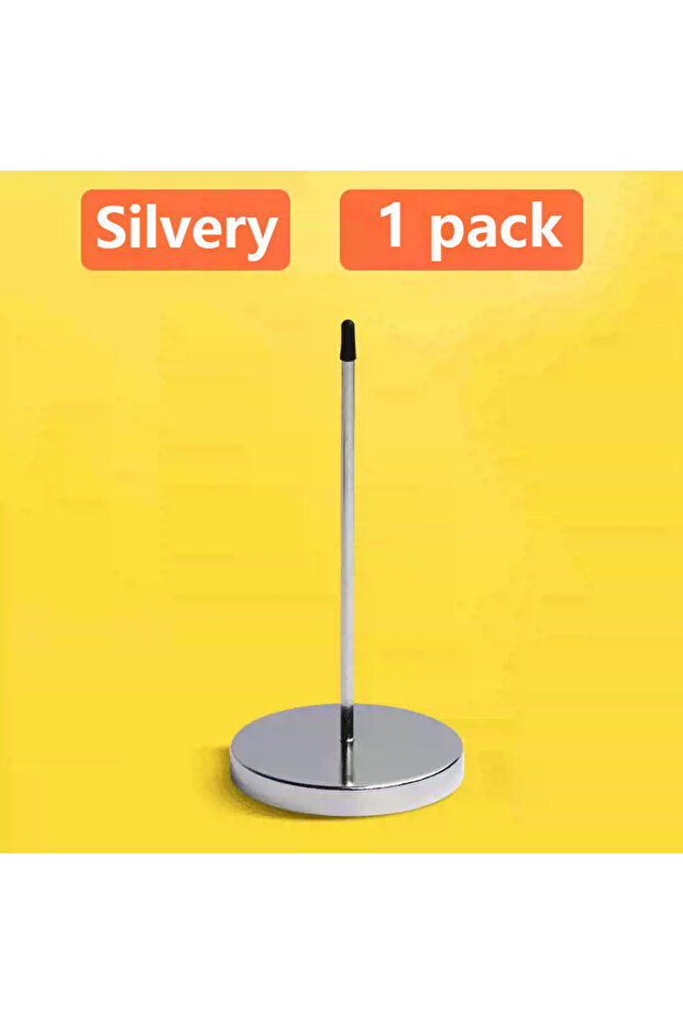 silver-1pcs Bill Fork Desk Receipt Memo Holder Ticket Paper Summons Fork Spike Stick for Restaurant
