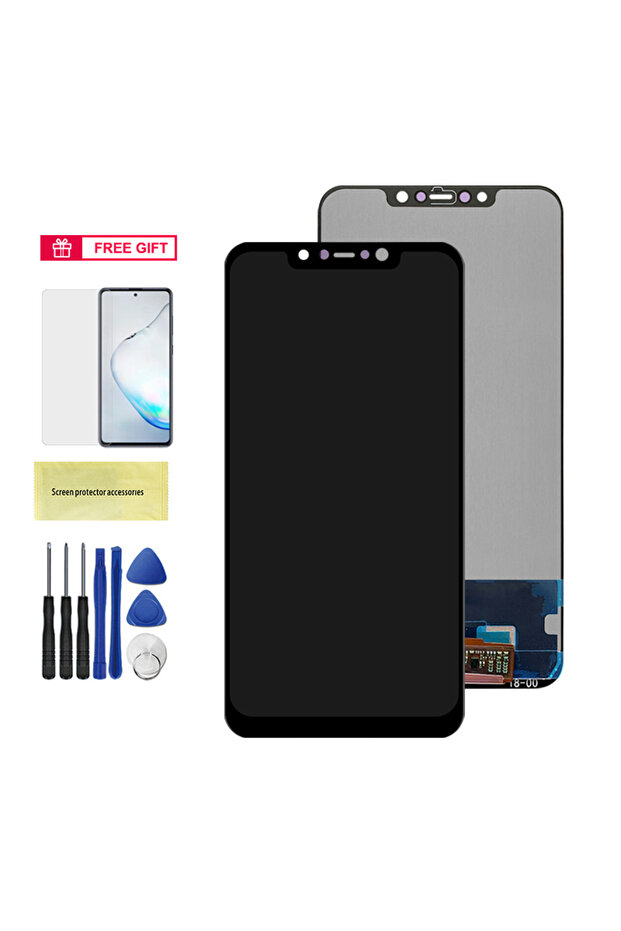 شاشة لمس LCD أصلية سوداء بدون إطار مقاس 6.18 بوصة لهاتف Poco F1، بديلة لمجموعة محول رقمي لهاتف Mi Po