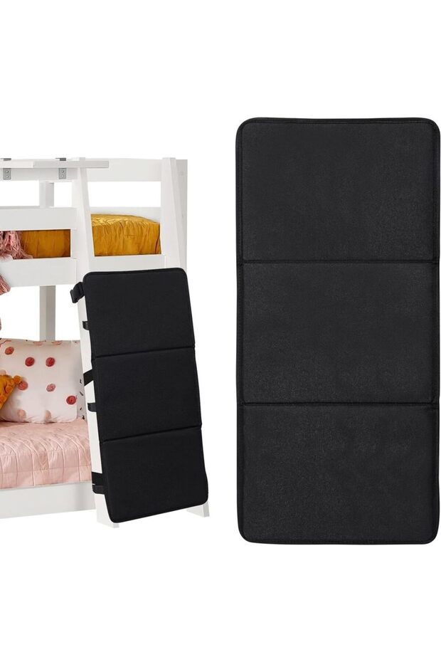 black Bunk Bed Ladder Cover Bunk Bed Ladder Lock Bunk Bed Ladder Pad to Prevent Kid from Climbing La