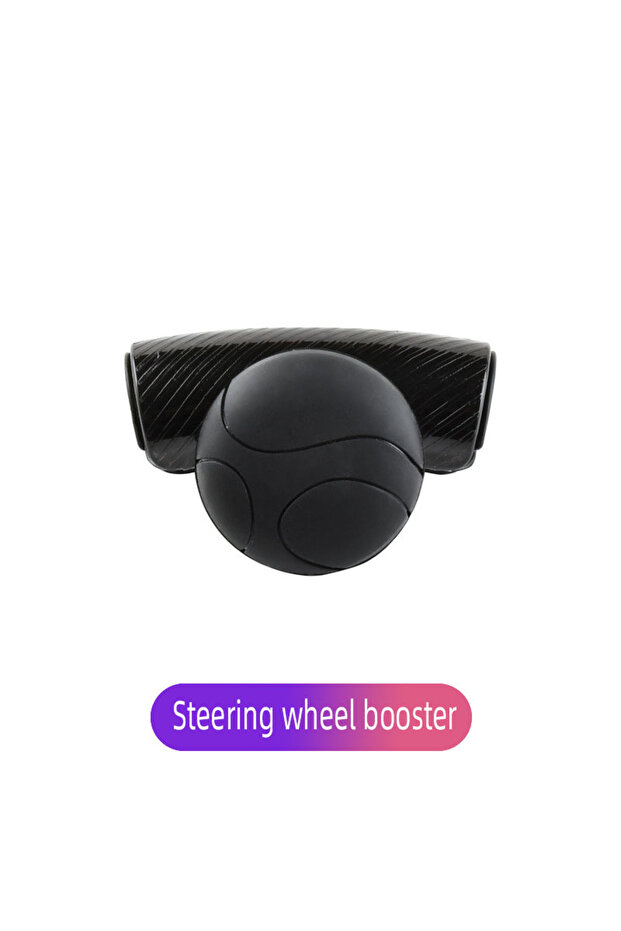 black 360 Steering Wheel Knob Ball Auto Spinner Knob Car Steeringbooster Silicone Power Steering Han