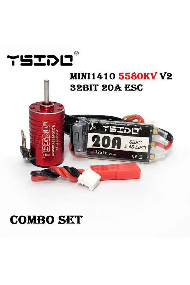 1410 5580KV 20A YSIDO Mini 1410 V2 2580KV 3580KV 5580KV 9580KV 1525 Brushless Motor 20A ESC for Kyos