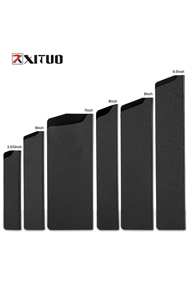6PCS sheath XITUO Kitchen Knife Sheath 9.5"8"7"6"5"3.5"Inch Chef knife Case Santoku Sashimi Cleaver