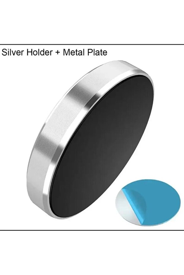 Choice Silver Magnetic Phone Car Holder Stand Universal Magnetic Mount Bracket Stick on Car Dashboar
