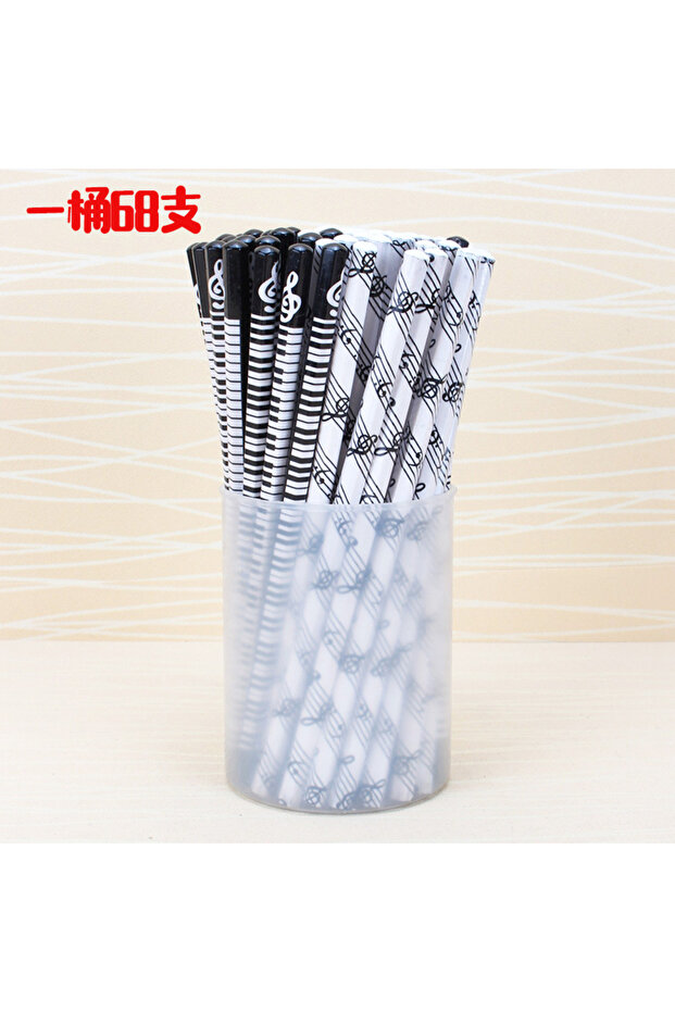 20 Piece Musical Pencil 2B Standard Round Music Stationery Piano Student Creative Kawaii Simple Cute