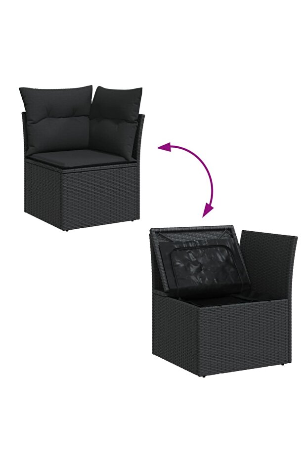 Garden Sofa Set | Black - 5