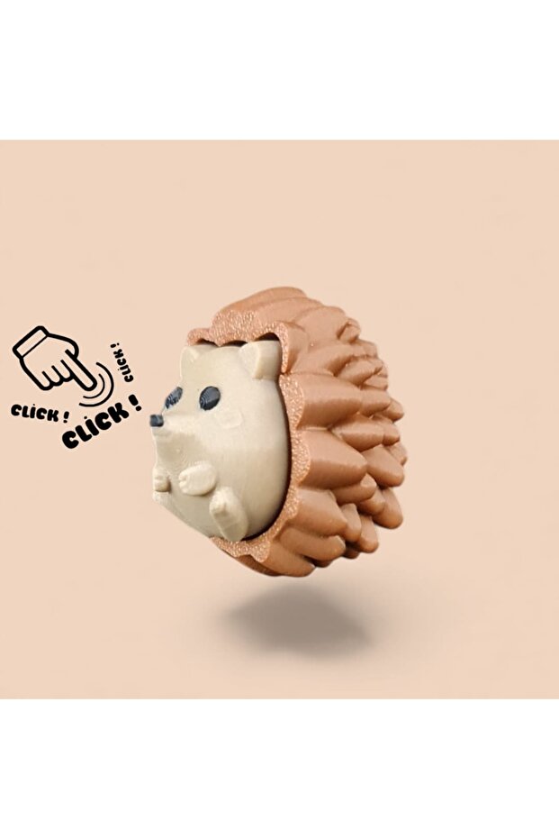Hedgehog Clicker Keychain