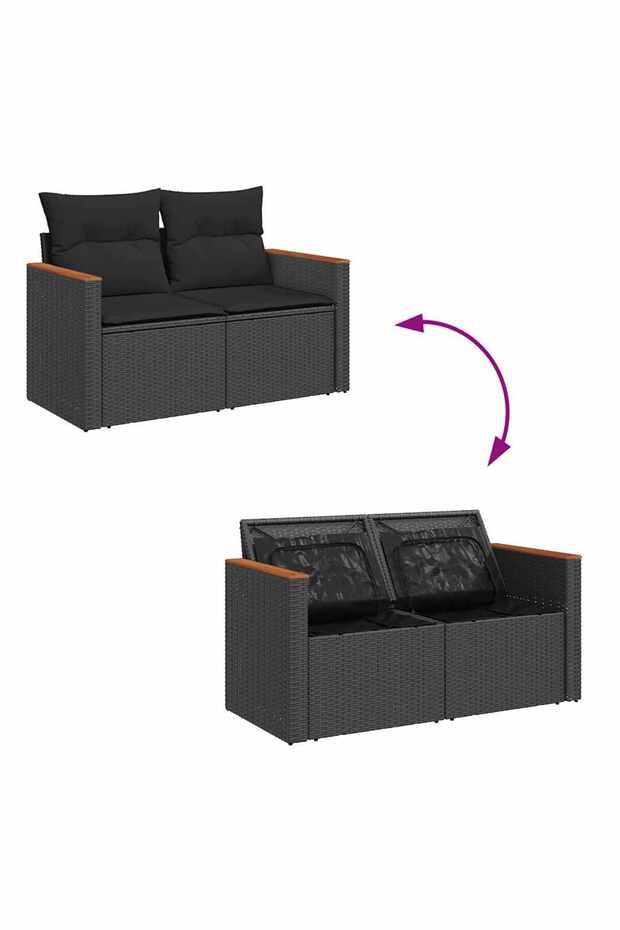 Garden Sofa Set | Black - 5
