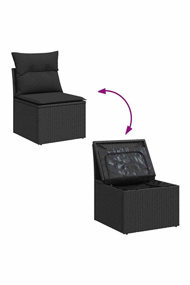 Garden Sofa Set | Black - 7