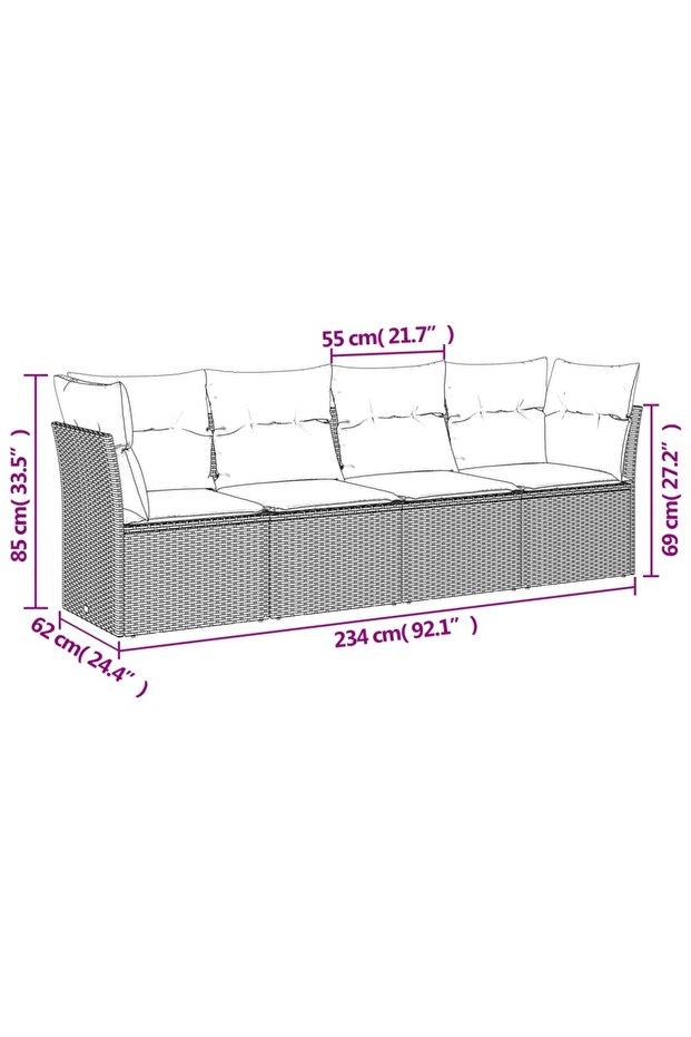 Garden Sofa Set | Black - 2