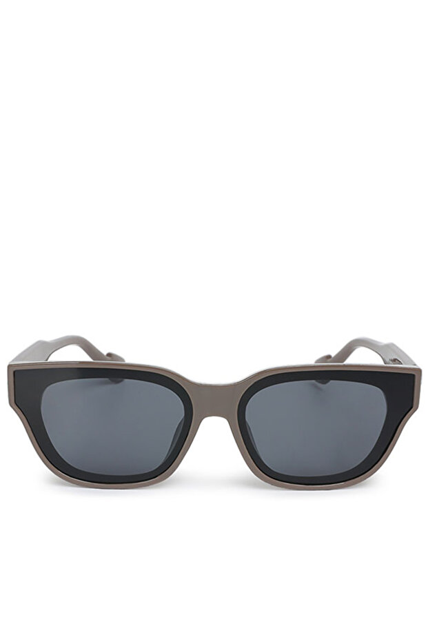 Women Square Cat Eye Sunglasses in Coffee