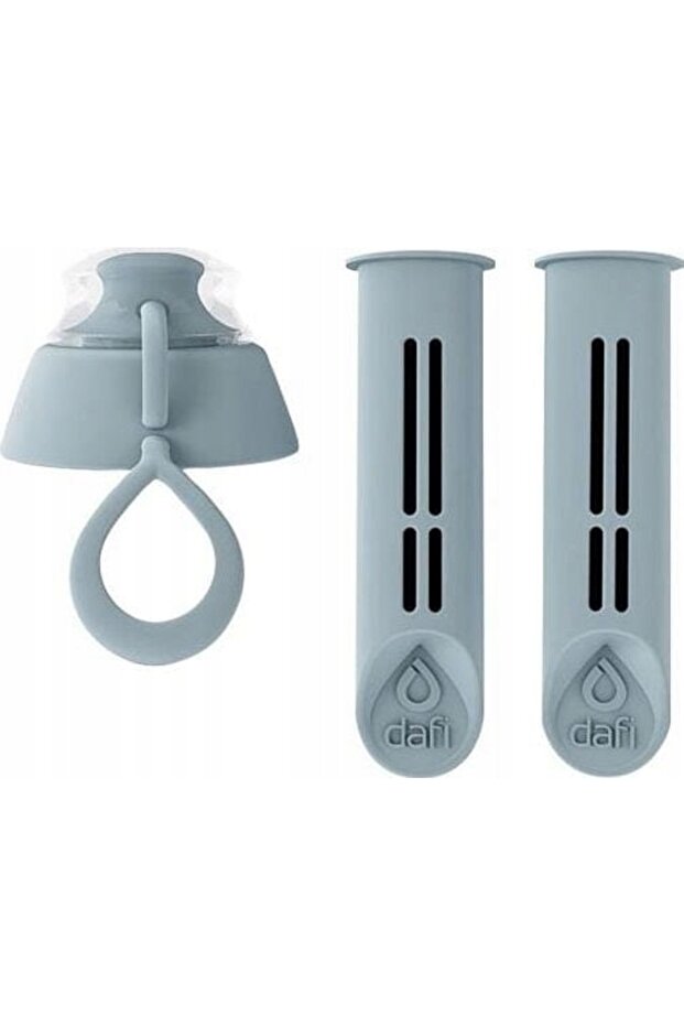 Filter insert for Dafi bottle, gray, 2 pcs, cap - 1