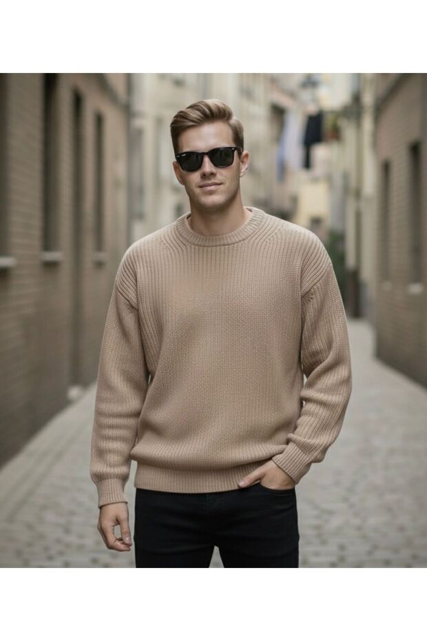 ERKEK Basic Triko Örme Kazak - 1