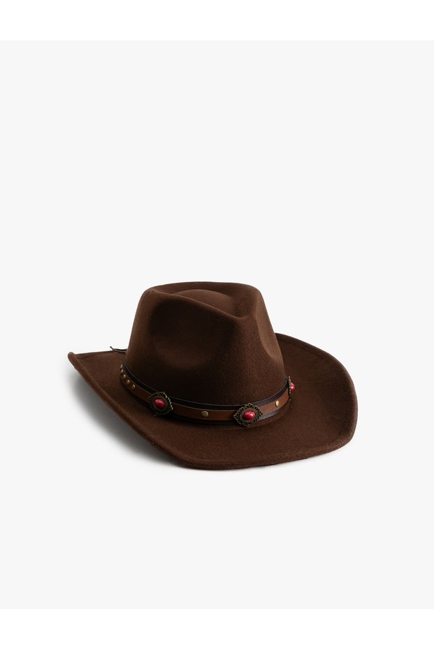 Trilby Hat with Belt Detail