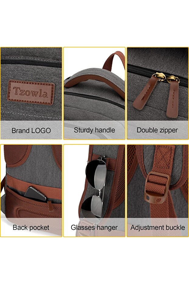 Canvas Laptop Backpack - 5