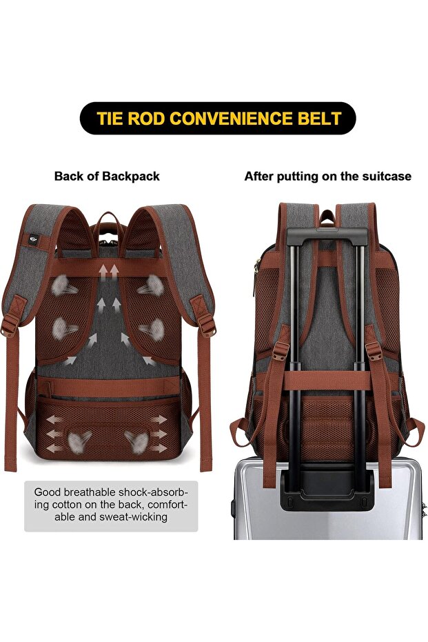 Canvas Laptop Backpack - 4