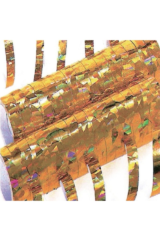 Serpentines Holographic Gold 7mm X 4m X 18throws