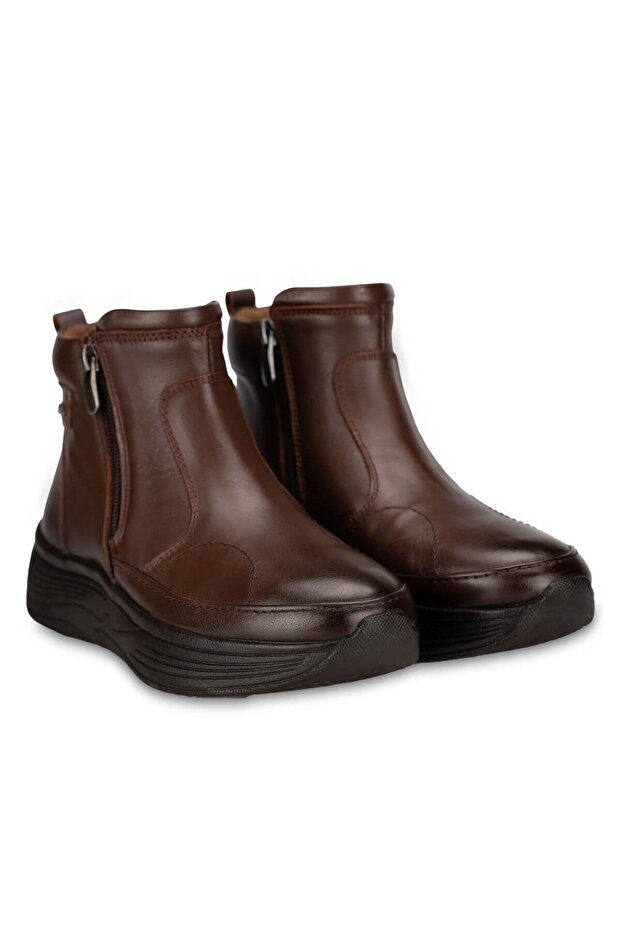 OSLO-G Kadın Deri Hallux Bot Taba - 2