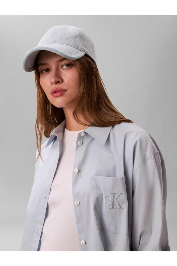 DENIM EMBLEM BURNOUT w PATCH CAP - 4