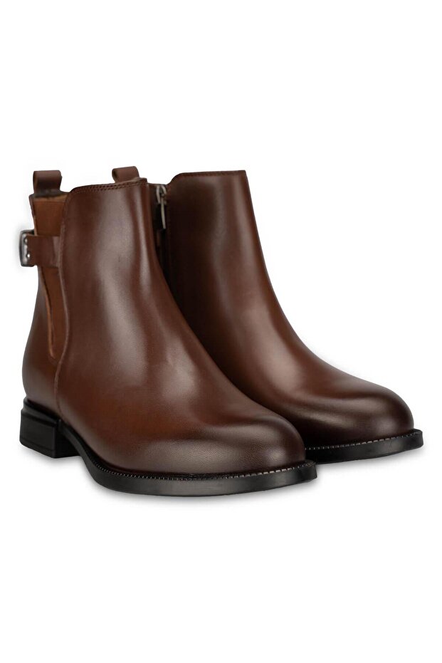 VENIS-G Kadın Deri Bot Taba - 2