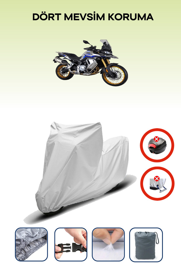 Gray Rear Bag Lock Incompatible Voge 900 Dsx Compatible Motorcycle Tarpaulin, 4 Seasons