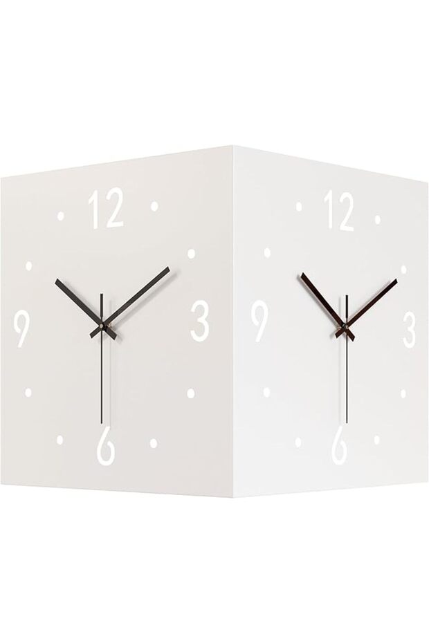 Corner Wall Clocks with LED Light