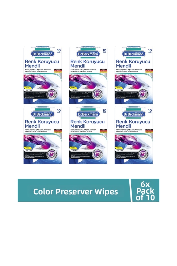 Ultra Color Protective and Dirt-Repellent Wipes 10-Pack 6-Pack Set