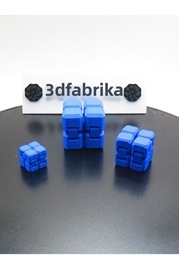 مجموعة مكعبات اللانهاية الزرقاء العادية – ميدي – ميني، مجموعة من 3 قطع - 1