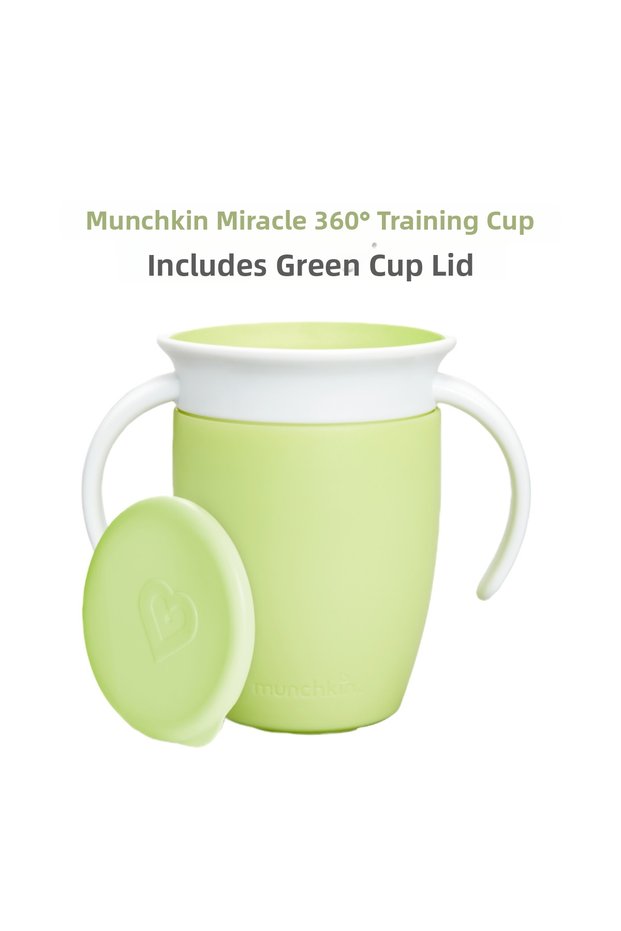 Miracle 360 ° Drinking Cup, 6 Months+, 207ml, Green Cup with Lid