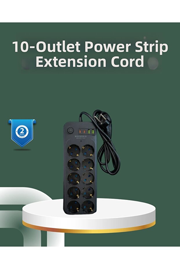 نظام الحماية الحرارية - مقبس كهربائي من النوع C بـ 10 منافذ بسعة طاقة 2 ميجا واط 2500 واط