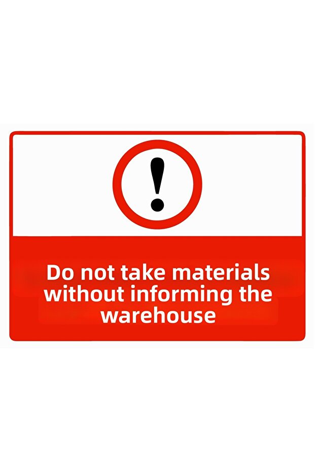 Ambara Do Not Take Any Items Without Permission Isg Warning Sign Pvc A3 30X42 cm