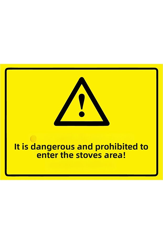 Entering the Minefield Is Dangerous and Prohibited! Isg Warning Sign Pvc A3 30X42 cm