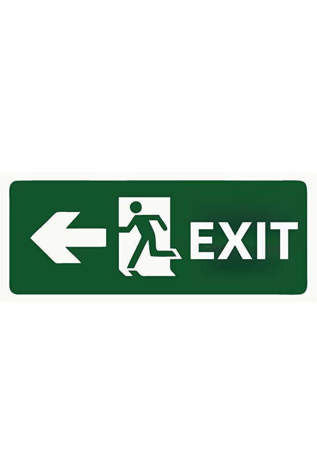 Exit Exıt Isg Warning Sign Pvc A4 21X30 cm