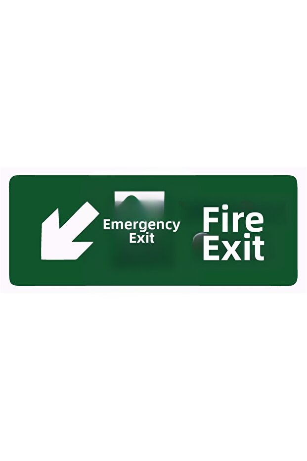 Fire Exit Isg Warning Sign Pvc A3 30X42 cm