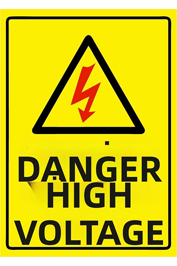 Danger High Volt Isg Warning Sign Pvc A5 15X21 cm