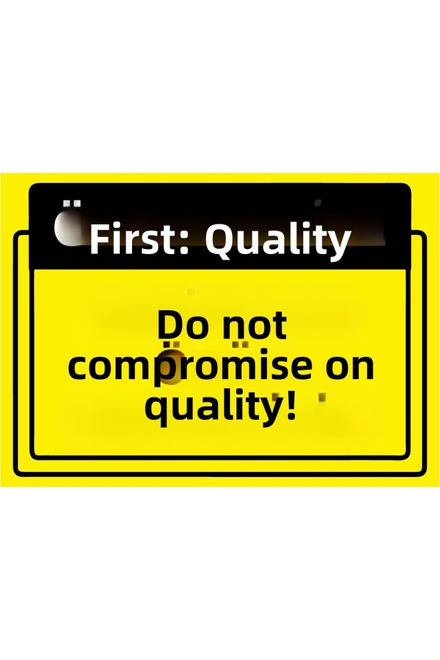 Quality First. You Don'T Give up on Quality! Isg Warning Sign Pvc A4 21X30 cm