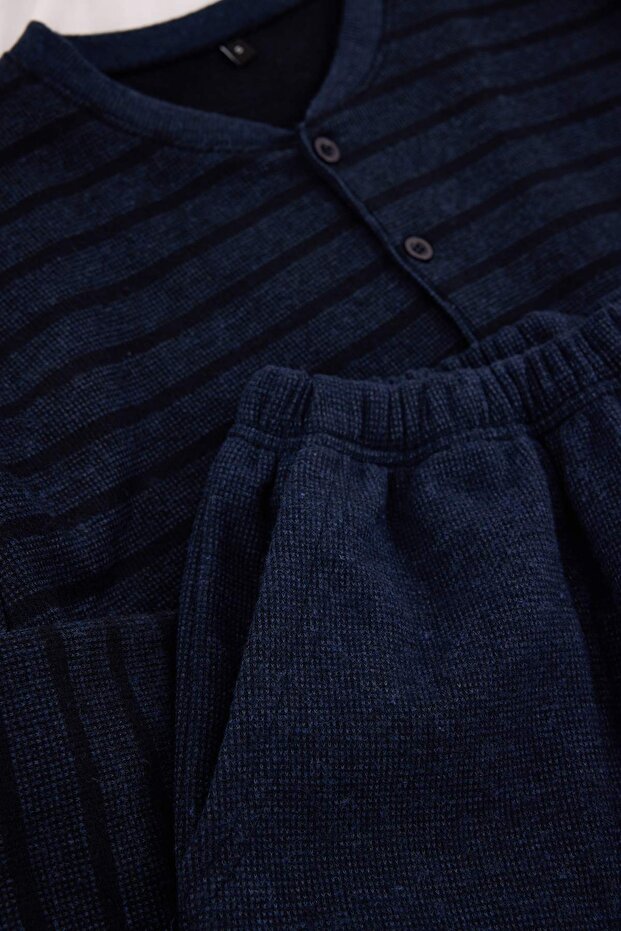 Indigo Regular Dokulu Homewear Pijama Takımı TMNAW26PT00042 - 2