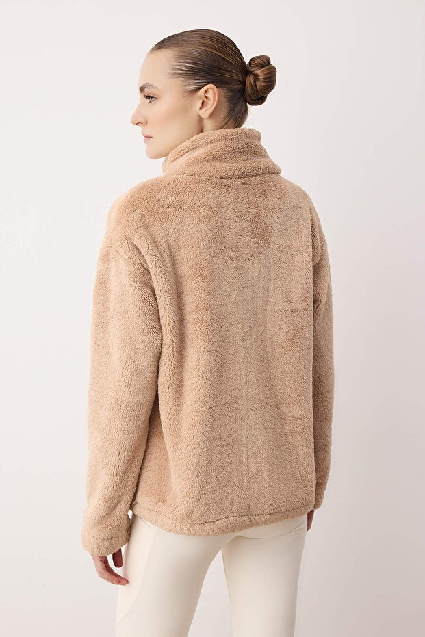 Vizon Peluş Örme Spor Ceket THMAW26SK00001 - 4