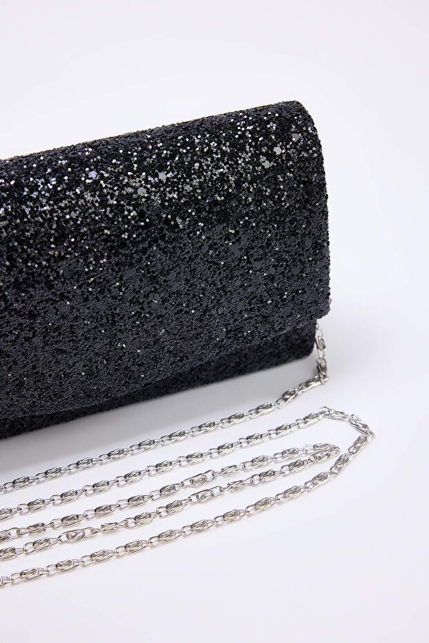 Siyah Kadın Mini Boy Clutch Çanta TAKAW26PY00012 - 2