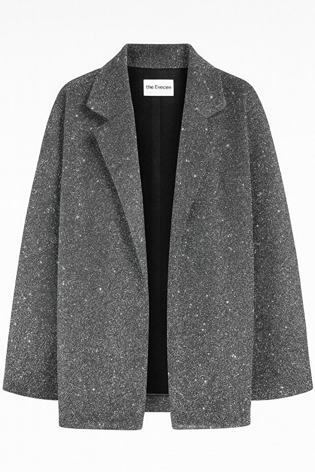 Oversize Simli Ceket - 1