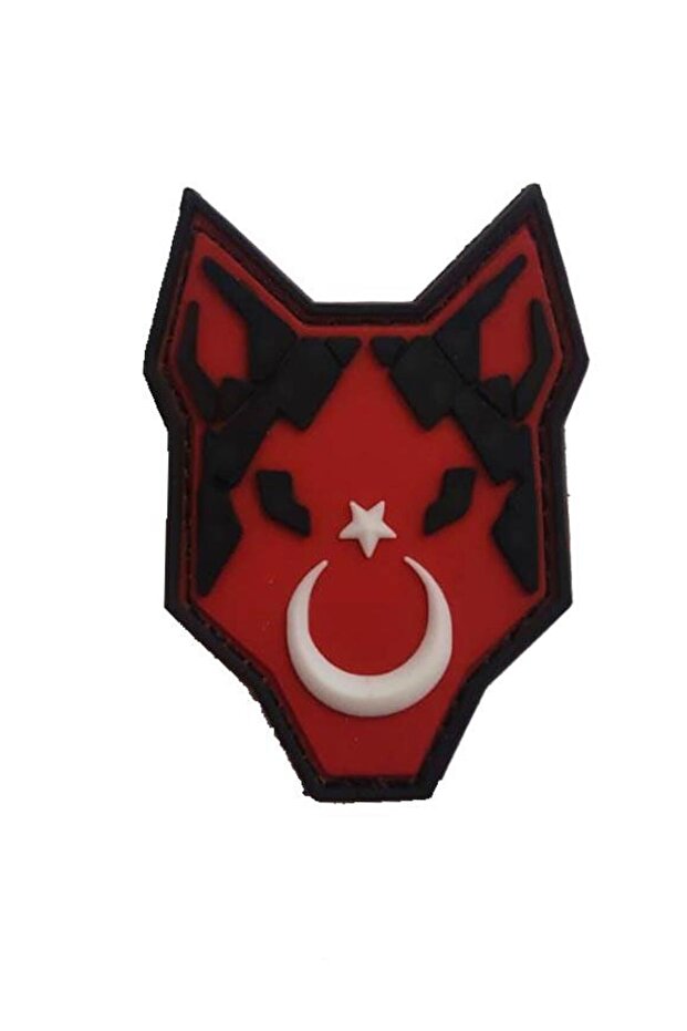 3D Plastic Wolf Coat of Arms - Velcro Coat of Arms Peç