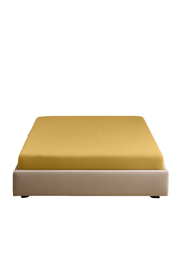 100% Cotton 150X200 cm +37 cm Double Elastic Fitted Sheet Suitable for Height up to 37 cm