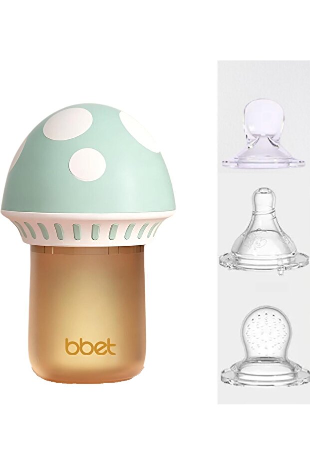 3-in-1 Baby Feeding Bottle, Baby Safe Silicone Milk Bottle with Mini Spoon Feeder for Rice Ce