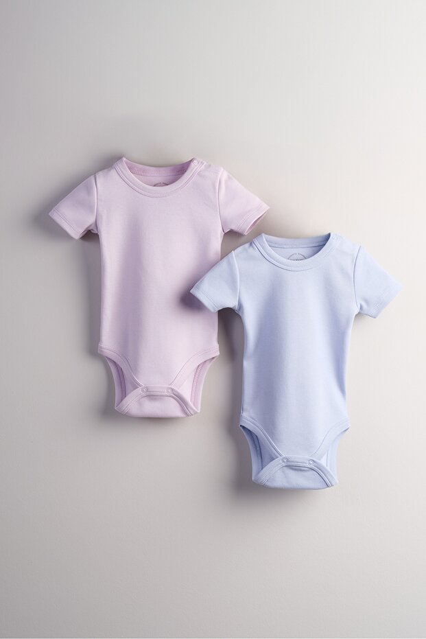Set of 2 Baby and Children's Snap-On Bodysuits (Lilac/Purple)