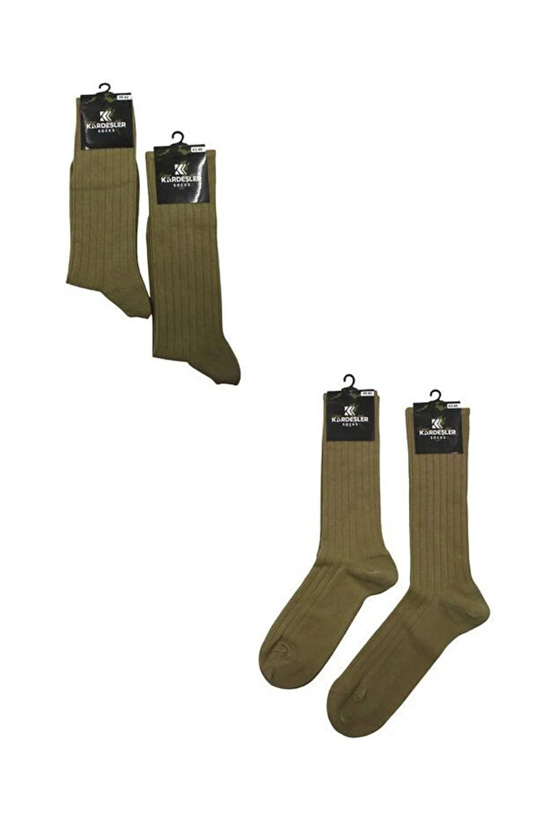 Men's Military Socks Seamless Summer 4 Pack / Khaki
