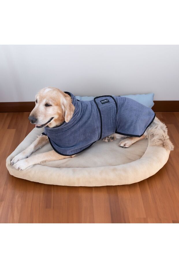 Neck Dog Bathrobe Microperformance® Super Water Absorbent Towel Bathrobe for Small and Large Breeds