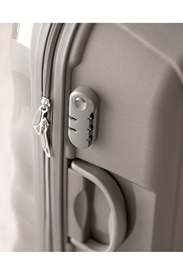 Huitre Valiz/Bavul - Gri - Orta Boy - 3